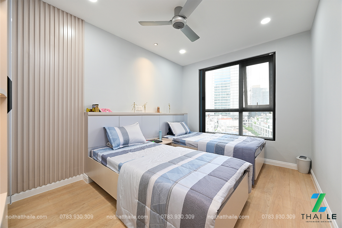 Thi công nội thất phòng ngủ 02 căn hộ Hà Đô Centrosa - Block O1